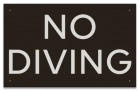 State Pool Sign - No Diving - Idaho Compliant