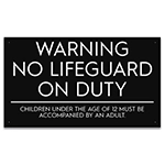 State Pool Sign - No Lifeguard - Iowa Compliant