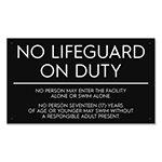 State Pool Sign - No Lifeguard On Duty - KY Compliant