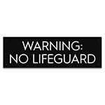 State Pool Sign - No Lifeguard - Tennessee Compliant