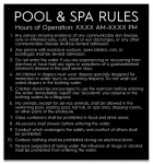 State Pool Sign - Pool & Spa Rules - New Jersey Compliant