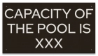 State Pool Sign - Pool Capacity - Montana Compliant