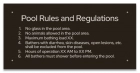 State Pool Sign - Pool Rules - Alabama Compliant