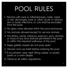 State Pool Sign - Pool Rules - Arizona Compliant