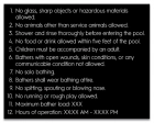 State Pool Sign - Pool Rules - Atlanta, Georgia Compliant