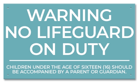 State Pool Sign - Pool Rules - Delaware Compliant