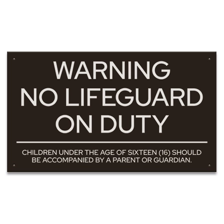 State Pool Sign - Pool Rules - Delaware Compliant