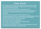 State Pool Sign - Pool Rules - Maine Compliant