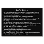 State Pool Sign - Pool Rules - Maine Compliant