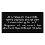 State Pool Sign - Pool Rules - Massachusetts Compliant
