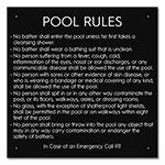 State Pool Sign - Pool Rules - Massachusetts Compliant