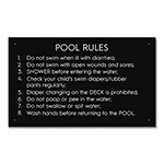 State Pool Sign - Pool Rules - Mississippi