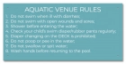 State Pool Sign - Pool Rules - New Mexico