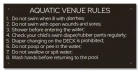 State Pool Sign - Pool Rules - New Mexico