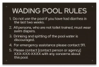 State Pool Sign - Pool Rules - Oregon Compliant