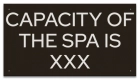 State Pool Sign - Spa Capacity - Montana Compliant