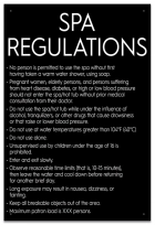 State Pool Sign - Spa Regulations - Nebraska Compliant