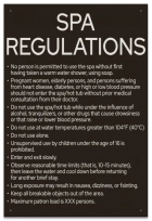 State Pool Sign - Spa Regulations - Nebraska Compliant