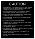 State Pool Sign - Spa Rules - Arkansas Compliant