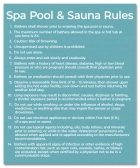 State Pool Sign - Spa Rules - DC Compliant