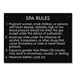 State Pool Sign - Spa Rules - Indiana Compliant