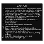 State Pool Sign - Spa Rules - KY Compliant