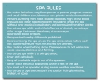 State Pool Sign - Spa Rules - Maine Compliant