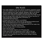 State Pool Sign - Spa Rules - Maine Compliant