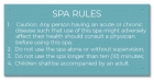 State Pool Sign - Spa Rules - Missouri Compliant