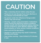 State Pool Sign - Spa Rules - Montana Compliant