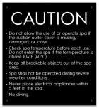 State Pool Sign - Spa Rules