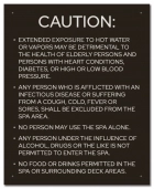 State Pool Sign - Spa Rules - Nevada Compliant