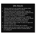 State Pool Sign - Spa Rules - New Hampshire