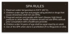 State Pool Sign - Spa Rules - New Mexico