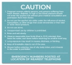 State Pool Sign - Spa Rules - North Carolina Compliant