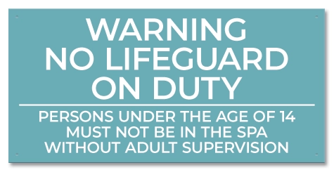 State Pool Sign - Spa Rules - Texas Compliant