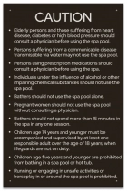 State Pool Sign - Spa Rules - Utah Compliant