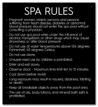 State Pool Sign - Spa Rules - Virginia Compliant