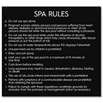 State Pool Sign - Spa Rules - Virginia Compliant
