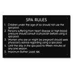 State Pool Sign - Spa Rules - WA Compliant