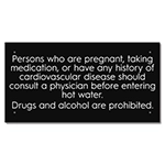 State Pool Sign - Spa Warning - OK Compliant