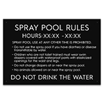 State Pool Sign - Spray Pool Rules - Montana Compliant