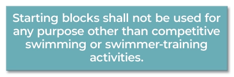 State Pool Sign - Starting Blocks - New York City Compliant
