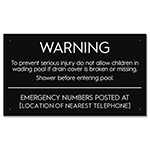 State Pool Sign - Wading Pool - North Carolina Compliant