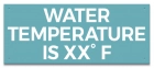 State Pool Sign - Water Temperature - Wisconsin Compliant