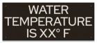 State Pool Sign - Water Temperature - Wisconsin Compliant