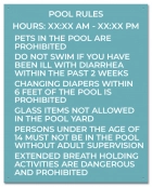 State Pool Signs - Pool Rules - Texas Compliant