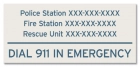 Tennessee Emergency Contacts Sign
