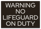Warning: No Lifeguard on Duty - Missouri