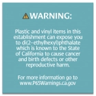 Warning Sign: Plastic and Vinyl - CELTEC Material